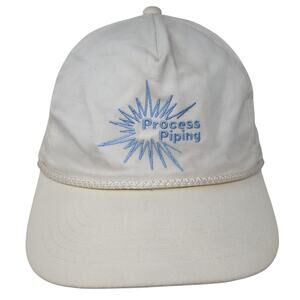 Process Piping Alcon/Aspex Snapback 5 Panel Cap White OS Adjustable Young An